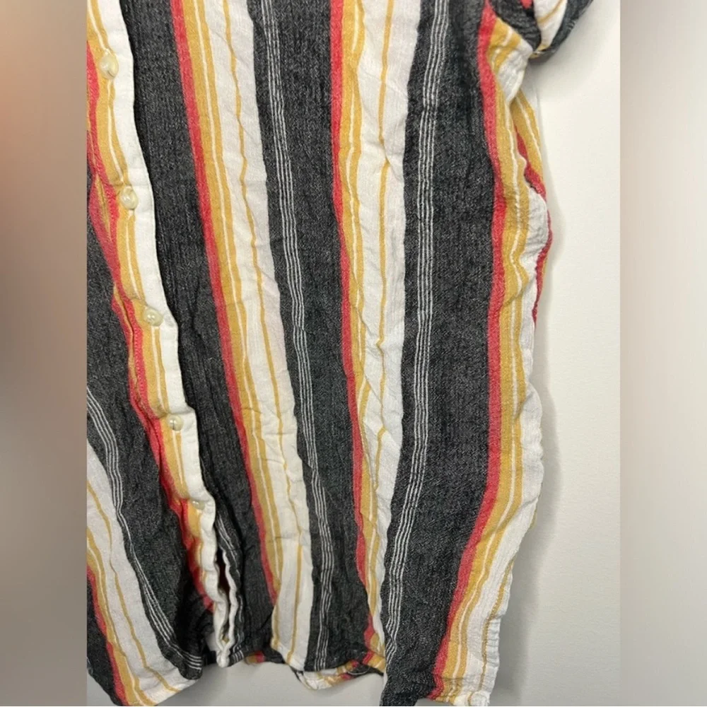 BDG - Multicolored Striped Button Down Shirt - Size XS - Picture 6 of 8